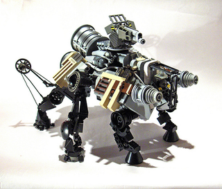Illustration for article titled Steampunk LEGO Jabba Barge, Slave I and Other Amazing Steam Wars Models